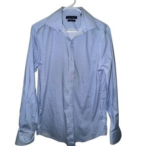 Tommy Hilfiger Light Blue Dot Dress Shirt 15/ 32-33